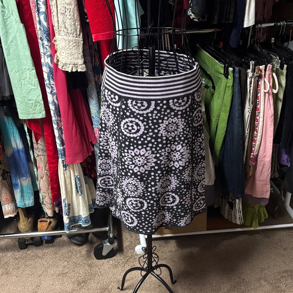 Dakini pink and grey A-Line Skirt